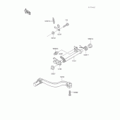 Схема узла: Переключатель передач для Kawasaki KX100