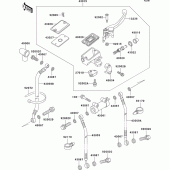Схема узла: Передний тормозной цилиндр для Kawasaki ZX600 ZZ-R600