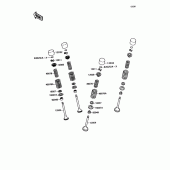 Схема узла: Клапан(ы) для Kawasaki ZX750 Ninja ZX-7