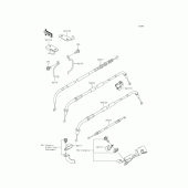 Схема узла: Тросики для Kawasaki BJ250 Estrella