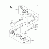 Схема узла: Поворотники для Kawasaki ZR400 Zephyr X