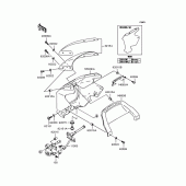 Схема вузла: Обтічник для Kawasaki ZR400 ZRX