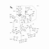 Схема вузла: Front master cylinder(p21/p22/p24) для Kawasaki KZ1000 Police