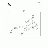 Схема вузла: Аксесуар (リア 캐리어) для Kawasaki BJ250