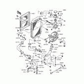 Схема вузла: Радіатор для Kawasaki VN400 Vulcan Drifter