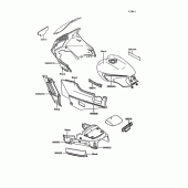 Схема вузла: Наклейки для Kawasaki ZG1000 Concours