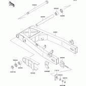 Схема узла: Задний рычаг (Маятник) для Kawasaki ER500 ER-5
