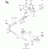 Схема вузла: Перемикач передач для Kawasaki ZX900 Ninja ZX-9R