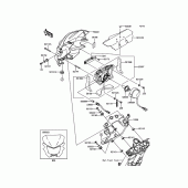 Схема узла: Headlight(s) для Kawasaki KLX150 KLX150L