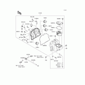 Схема вузла: Повітряний фільтр Kawasaki ZR750 Z750S