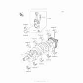 Схема вузла: Колінчастий вал для Kawasaki ZR800 Z800