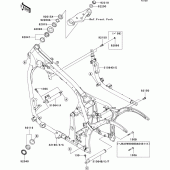 Схема узла: Рама для Kawasaki VN900 VN900 Classic