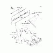 Схема вузла: Троси для Kawasaki KL650 KLR650