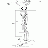 Схема вузла: Паливний насос для Kawasaki ZX1000 Ninja 1000 ABS