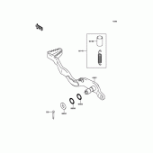 Схема узла: Педаль тормоза для Kawasaki KLX250 D-Tracker X