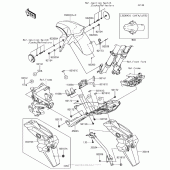 Схема вузла: Крило для Kawasaki BR125 Z125 Pro KRT Edition