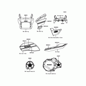 Схема узла: Наклейка(Синий)(DGFA) для Kawasaki ZR1200 ZRX1200 DAEG