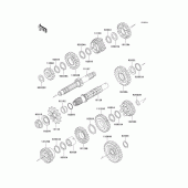 Схема вузла: Transmission(klx300-a8/a9) для Kawasaki KLX300R