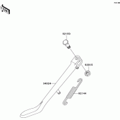 Схема вузла: Stand(s) для Kawasaki VN800 Vulcan 800 Drifter