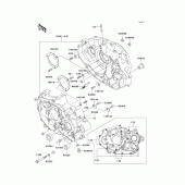Схема узла: Картер двигателя для Kawasaki KLX650 KLX650R