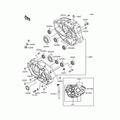 Схема вузла: Картер двигуна для Kawasaki KLX300R
