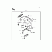 Схема вузла: Заглушка сидіння (Опція) для Kawasaki ZX1000 Ninja ZX-10R ABS