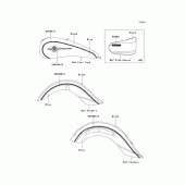 Схема вузла: Наклейки (Black/blue; a8f; cn) для Kawasaki VN1600 Vulcan 1600 Classic