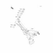 Схема узла: Рама для Kawasaki KLX110 KLX110