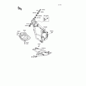 Схема вузла: Рама для Kawasaki KL650 KLR650