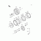 Схема вузла: Зчеплення для Kawasaki VN900 Vulcan 900 Custom