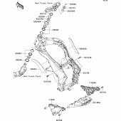 Схема узла: Рама для Kawasaki ZR1000 Z1000 ABS