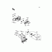 Схема вузла: Taillight(s) для Kawasaki ZX1000 Ninja ZX-10R