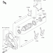 Схема вузла: Gear change drum/shift fork(s) для Kawasaki ZX900 Ninja ZX-9R