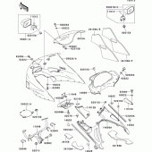 Схема вузла: Cowling(1/2)(zx1100-d4) для Kawasaki ZX1100 ZZ-R1100