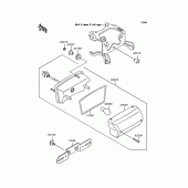 Схема вузла: Задній ліхтар (Стоп сигнал) для Kawasaki EX250 ZZR250
