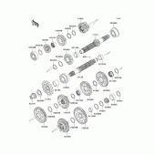 Схема узла: Трансмиссия для Kawasaki ZX1000 Ninja ZX-10R