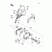 Схема вузла: Head lamp для Kawasaki KL250 KLR250