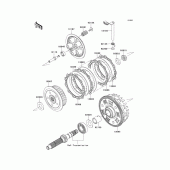 Схема вузла: Зчеплення для Kawasaki KLE650 Versys 650