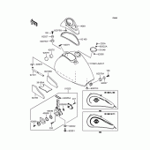 Схема вузла: Паливний бак для Kawasaki VN400 Vulcan Drifter