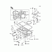 Схема узла: Масляный поддон для Kawasaki ZX1100 GPZ1100