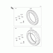 Схема вузла: Шини для Kawasaki ZX636 Ninja ZX-6R ABS