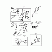 Схема вузла: Кермо для Kawasaki ZR750 Zephyr