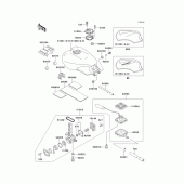 Схема вузла: Паливний бак(1/2) для Kawasaki ZG1000 Concours