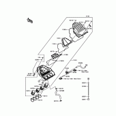 Схема вузла: Повітряний фільтр Kawasaki KLZ1000 Versys 1000 LT