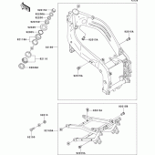 Схема узла: Рама для Kawasaki ZX400 ZXR400