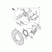 Схема вузла: Переднє гальмо для Kawasaki EX300 Ninja 300 ABS