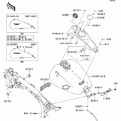 Схема вузла: Паливний бак(1/2) для Kawasaki VN1700 Vulcan 1700 Voyager Custom ABS