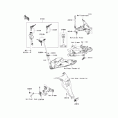 Схема узла: Замок зажигания для Kawasaki EX400 Ninja 400R ABS
