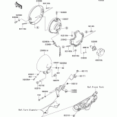 Схема вузла: Headlight(s)(uk)(1/2) для Kawasaki VN900 VN900 Custom