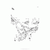 Схема узла: Крепление двигателя для Kawasaki EX300 Ninja 300